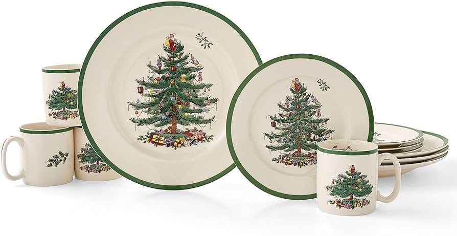 Amazon.com | Spode Christmas Tree 12-Piece Dinnerware Set (Service Amazon.com | Spode Christmas Tree 12-Piece Dinnerware Set (Service
